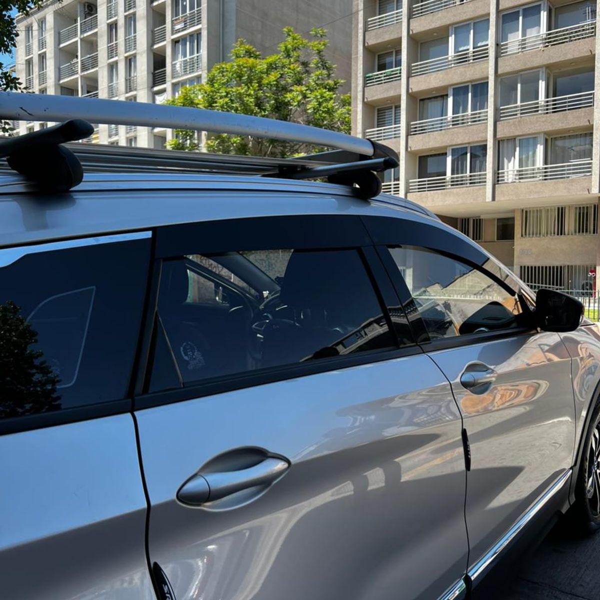 GENERICO - Bota Aguas de Acrílico 2mm plano Negro a Medida para Suv Baic X55 2018 a 2021