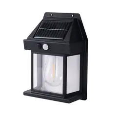 DALI - Aplique Lámpara de Pared Solar con Ampolleta LL-888 con Sensor de Movimiento – 600LM, Exterior Automático