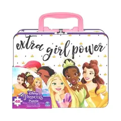 SPIN MASTER - Puzzle Lonchera Metálica "Princesas Disney" 48 Piezas