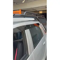 GENERICO - Bota Aguas de Acrílico 2mm plano Negro a Medida para auto Renault Oroch 2015 a 2021