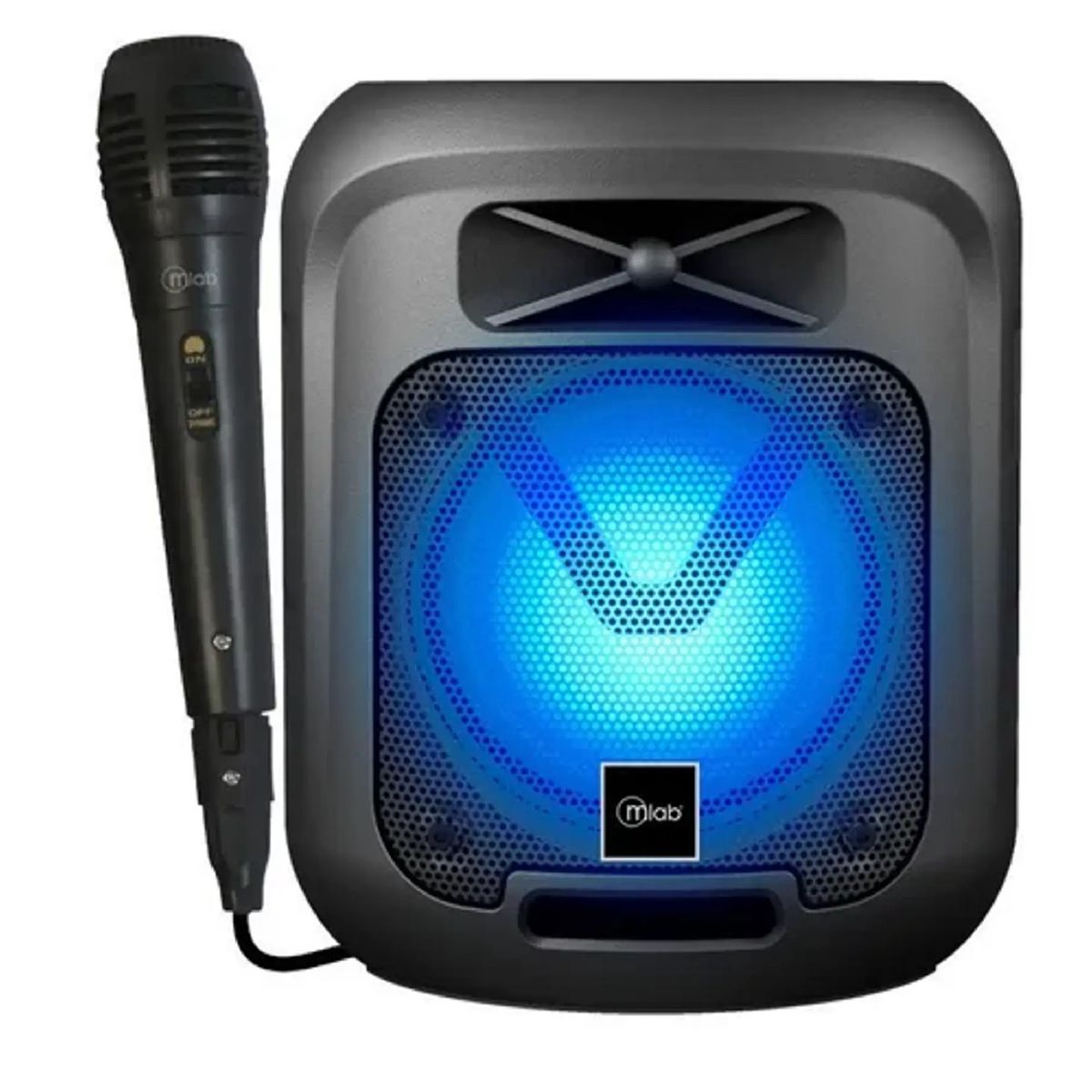MICROLAB - Parlante Mlab Lilboy Portable Karaoke Tws Bluetooth Negro Colores RGB