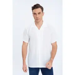 LIKE SHOP - Camisa Hombre Regular Fit Verano Fashion Manga Corta 0178