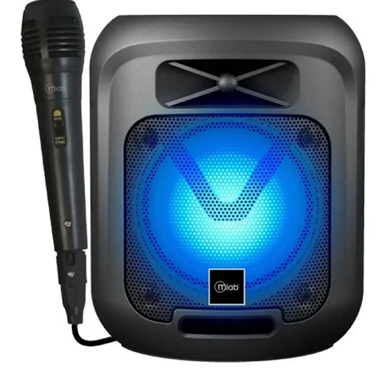 MICROLAB - Parlante Mlab Lilboy Portable Karaoke Tws Bluetooth Negro Colores RGB