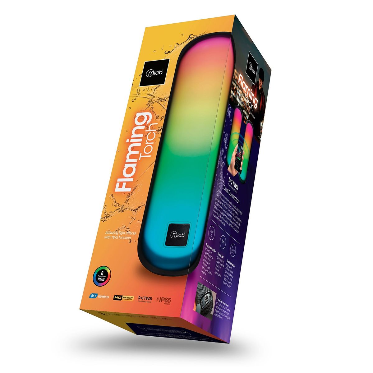 MLAB - Parlante Inalámbrico Bluetooth TWS Flaming Torch