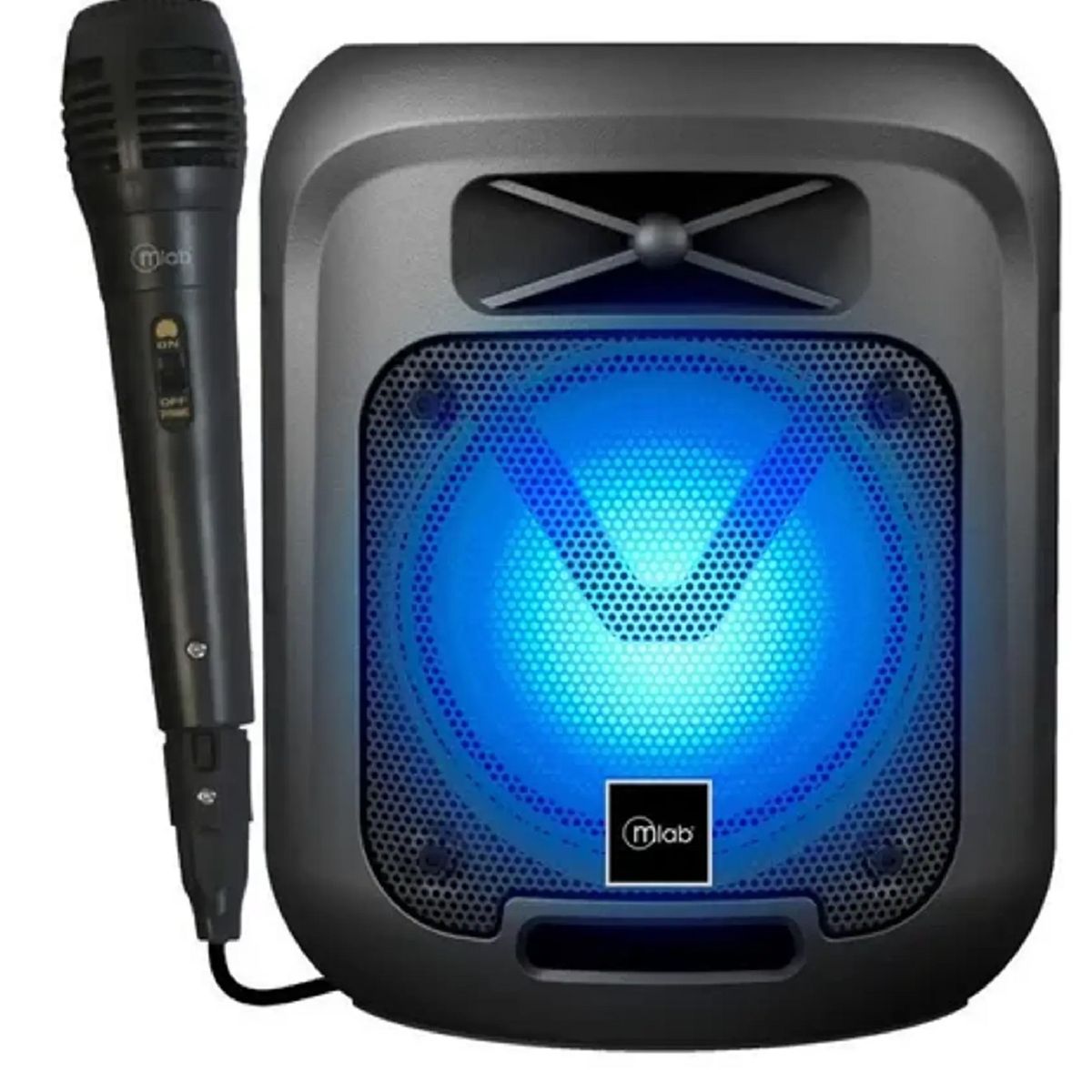 MICROLAB - Parlante Mlab Lilboy Portable Karaoke Tws Bluetooth Negro Colores RGB
