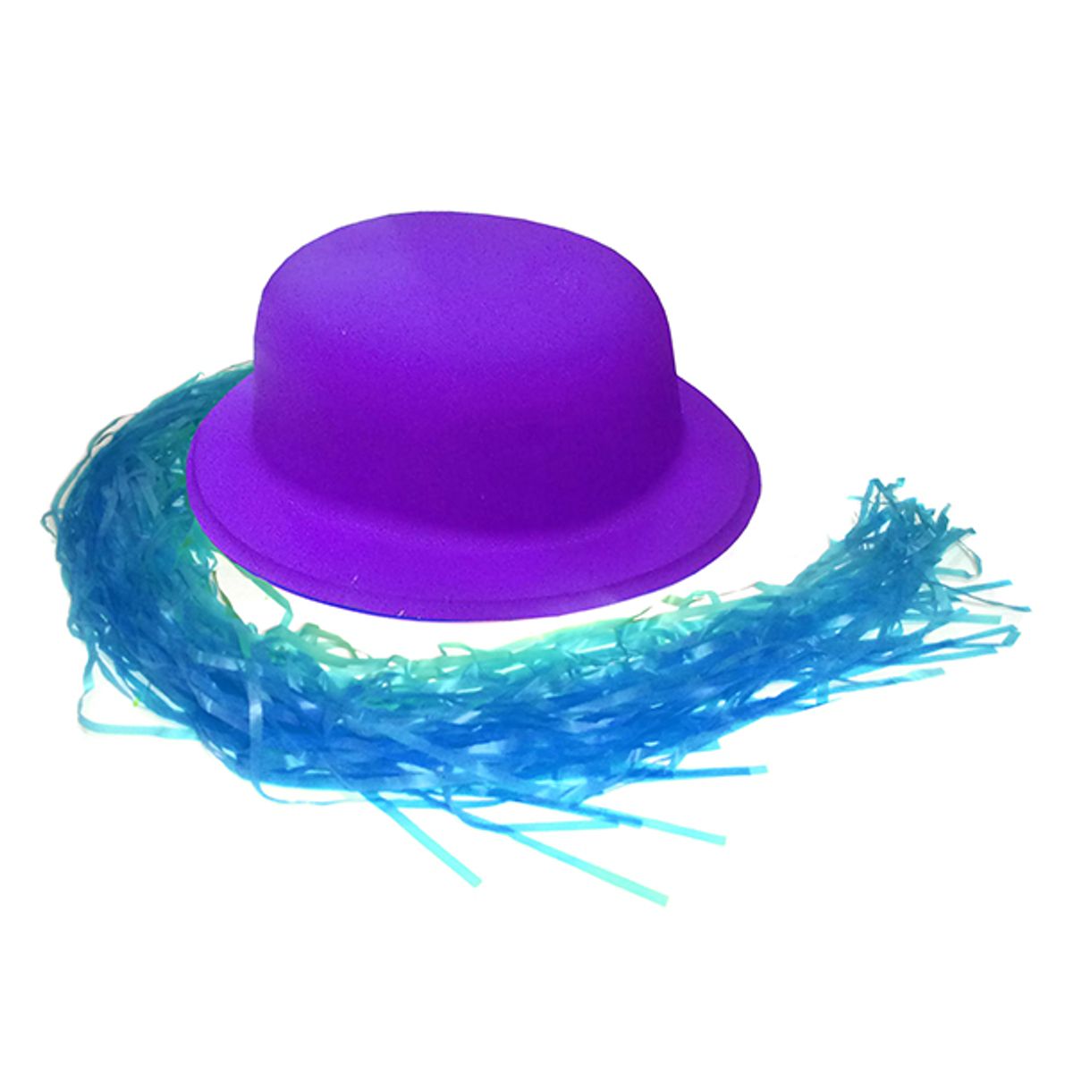 GENERICO - GORRO CHAPLIN REDONDO FLUOR MORADO PELO 60CM X12 UNI