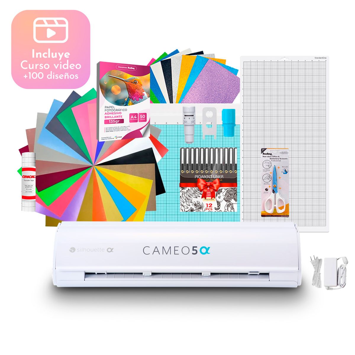 SILHOUETTE - Kit Silhouette Cameo 5 Alfa + Tapete 30x60 Y Regalos