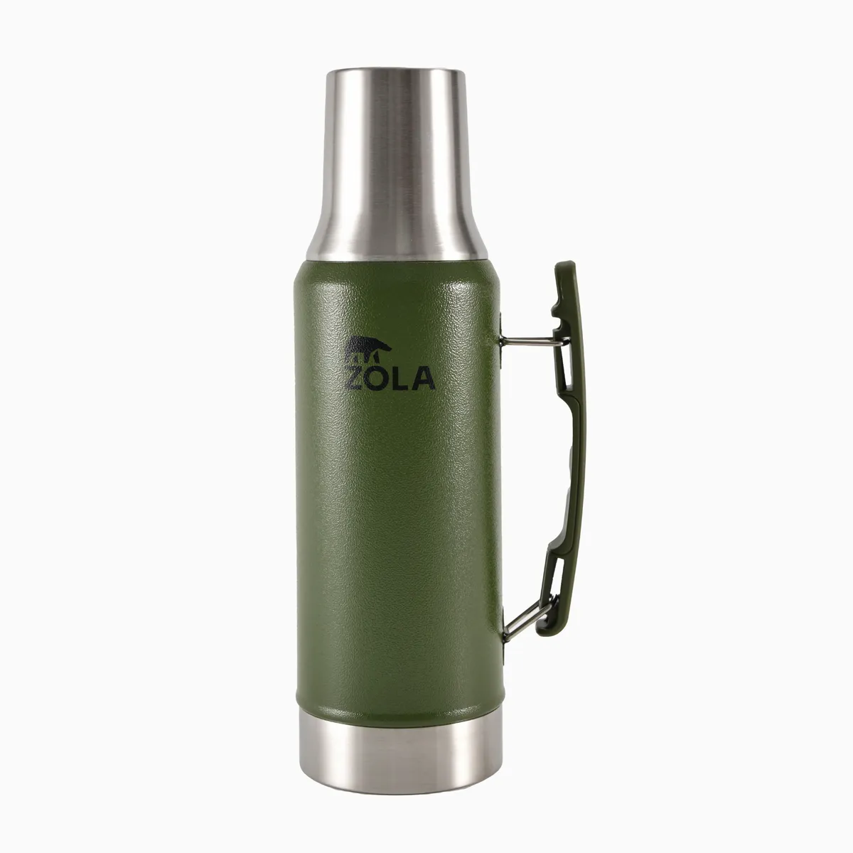 ZOLA OUTDOORS - Termo Mate Edition 1.2 Litros Pico Cebador Zola Acero Inox VERDE
