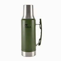 ZOLA OUTDOORS - Termo Mate Edition 1.2 Litros Pico Cebador Zola Acero Inox VERDE
