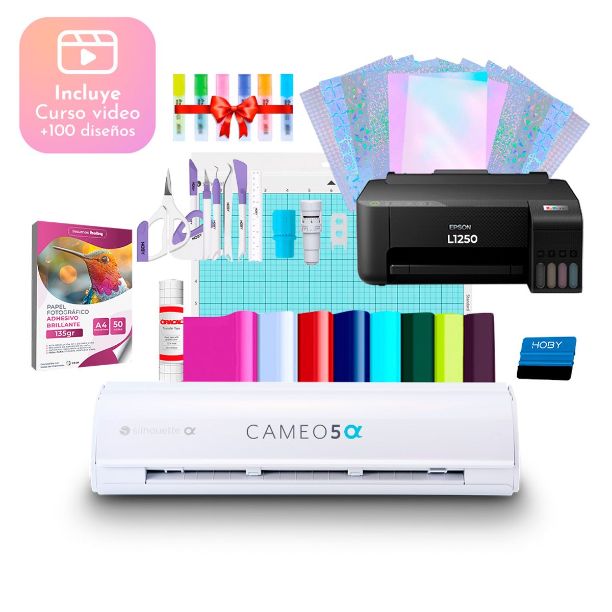 SILHOUETTE - Kit Silhouette Cameo 5 Alpha + Impresora Epson L1250