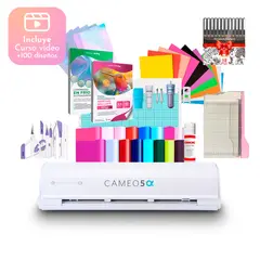 SILHOUETTE - Kit Cameo 5 Alpha + Mini guillotina + Insumos