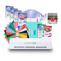 SILHOUETTE - Kit Cameo 5 Alfa + Set De Papeles Holográficos