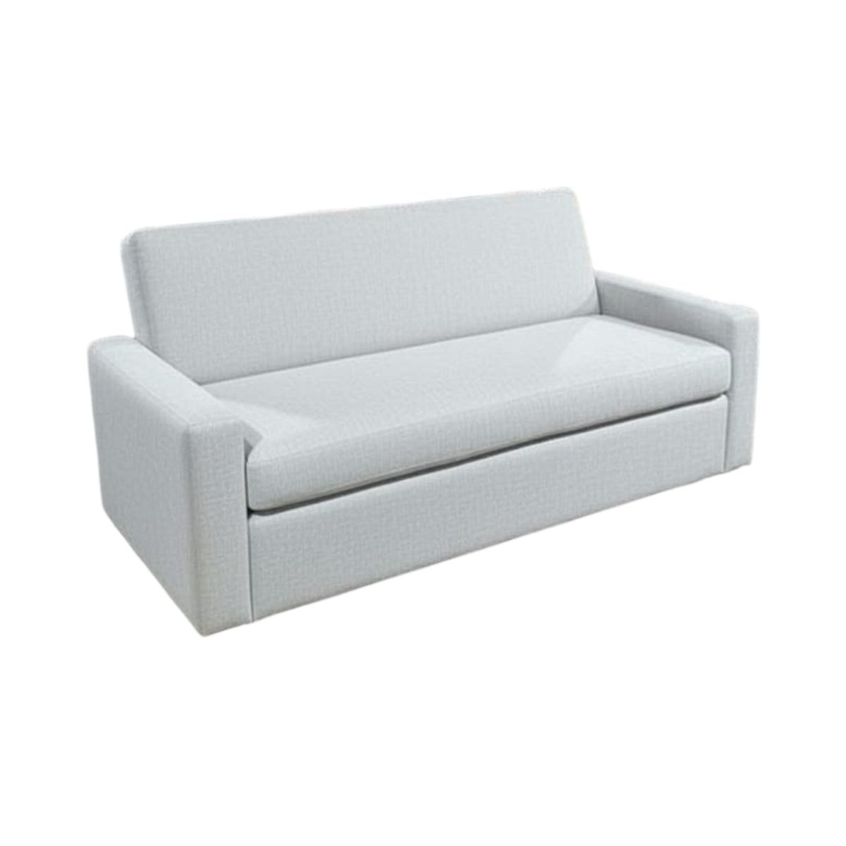 DISEÑOS VALESTRINI - SOFA CAMA MILANO TRES POSICIONES LINO GRIS CLARO
