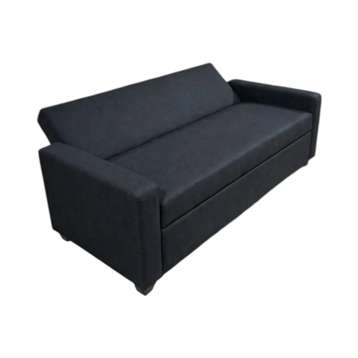 DISEÑOS VALESTRINI - SOFA CAMA MILANO TRES POSICIONES LINO NEGRO