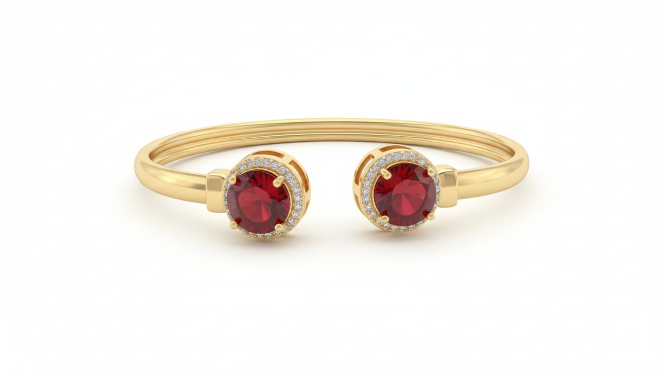 Pulsera Esclava Roseta Doble Enchapada en oro de 18k 65mm Diametro Dorado ...