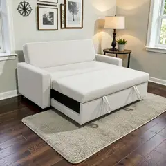 DISEÑOS VALESTRINI - SOFA CAMA MILANO TRES POSICIONES LINO CRUDO