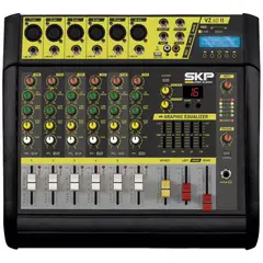 SKP - Consola Potenciada 6 Canales XLR VZ 60II