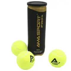 AMA SPORT - Pack de 3 Pelotas de Padel AmaSport PROS All Court Tour Edition Pressurized