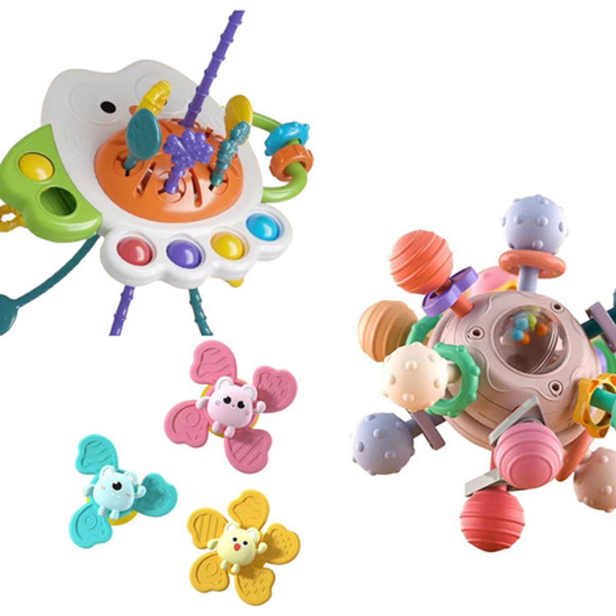 GENERICO - Pack De Estimulación Temprana Para Bebés Sonajeros