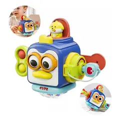 GENERICO - Juguete Montessori Cubo De Actividades 6 En 1 Para Bebe