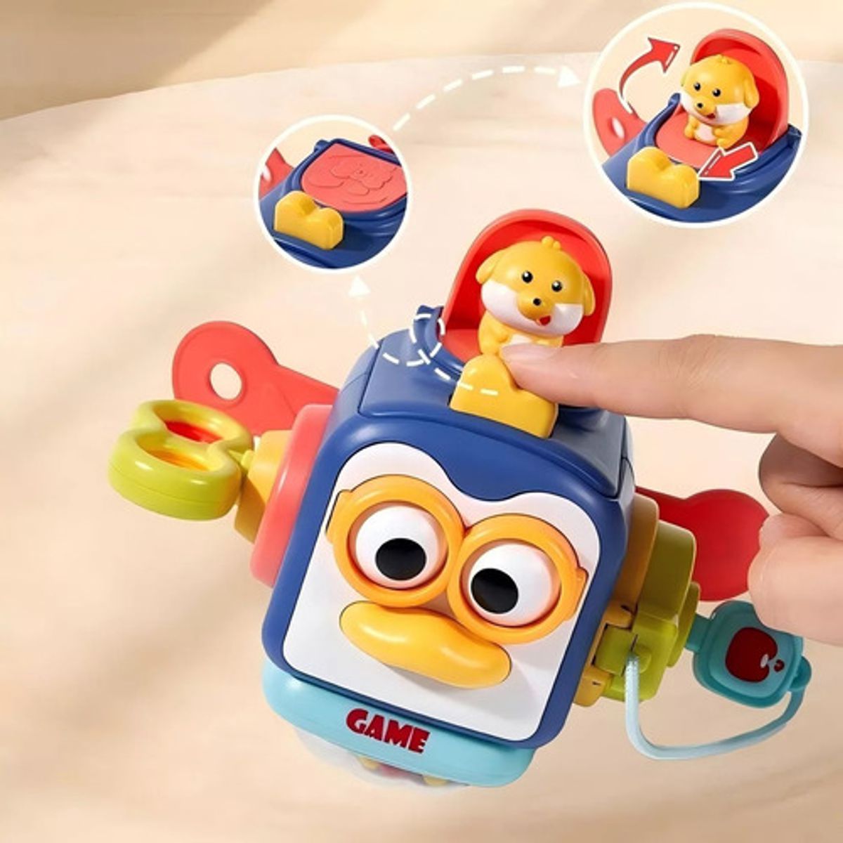 GENERICO - Juguete Montessori Cubo De Actividades 6 En 1 Para Bebe