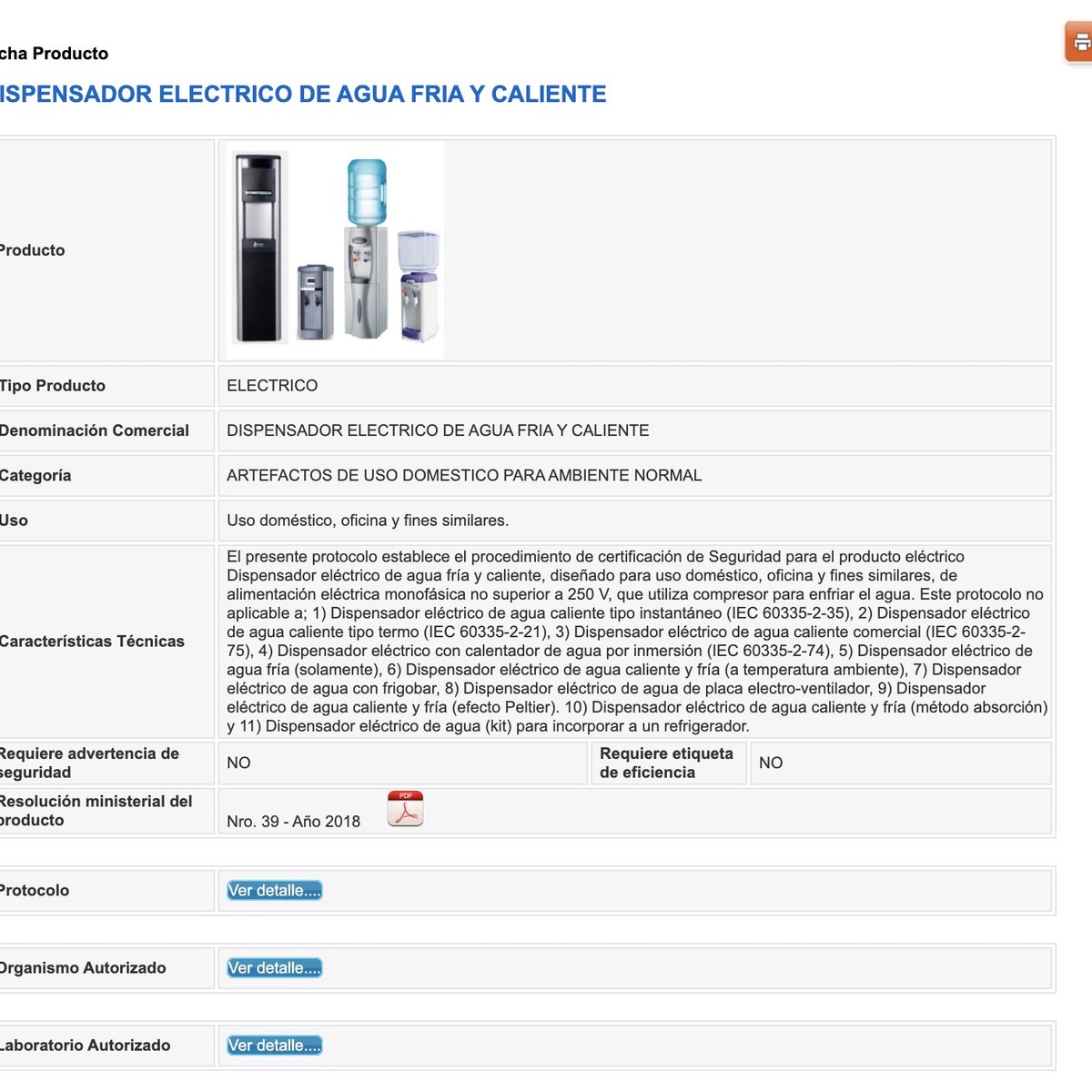 DALI - Dispensador de Agua Sobremesa Electroventilador