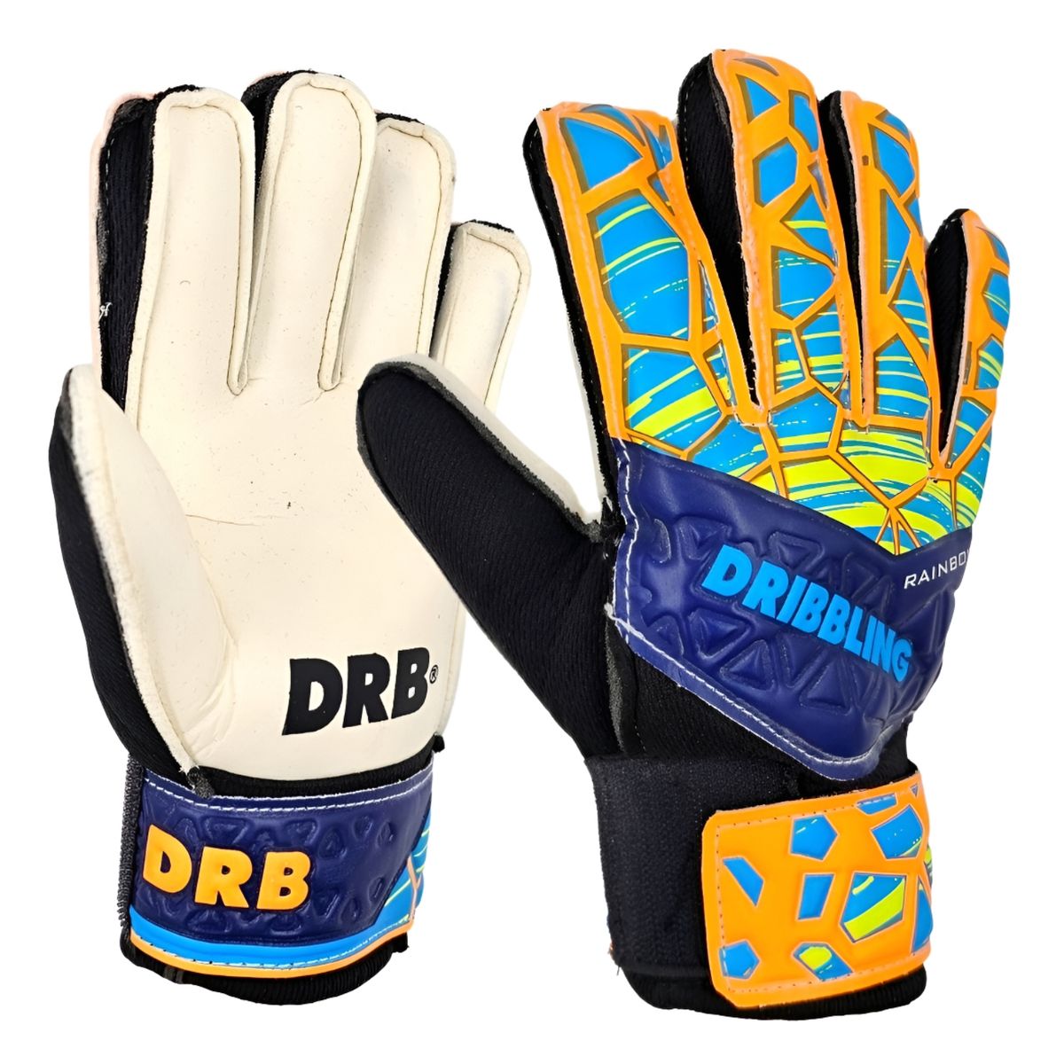DRB - Guantes Arquero Futbol Con Ferula Para Niños Drb Rainbow