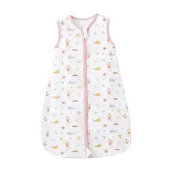 KIVARA - Saquito Dormir Bebe Tog 0,5 Algodon Ultraliviano Ballenitas
