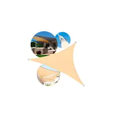 GENERICO - Toldo Vela Triangular Sombra Toldo Terraza 3x3x3m-BEIGE