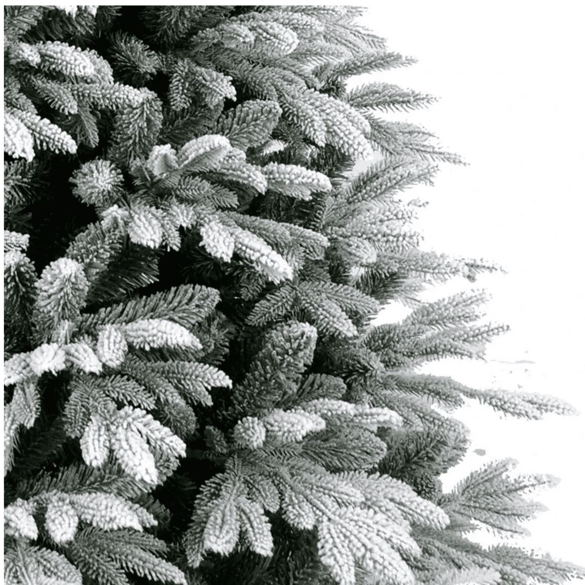 GENERICO - Arbol de Navidad 210 CM Nevado Hojita