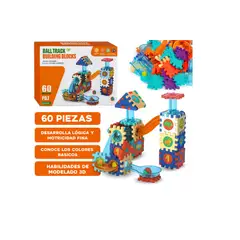 GENERICO - Bloques de construcción tobogan 60 piezas