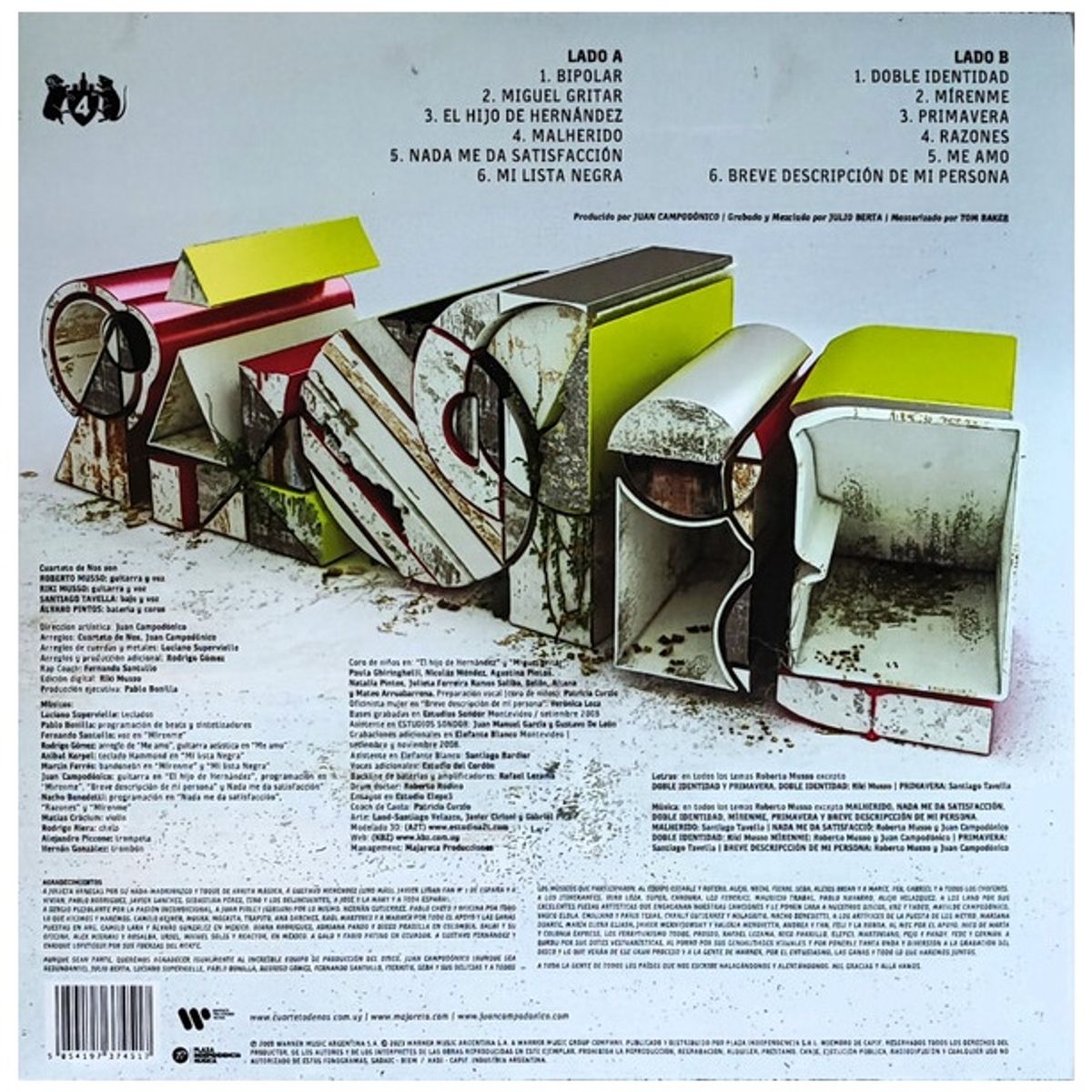 GENERICO - CUARTETO DE NOS - BIPOLAR / VINILO