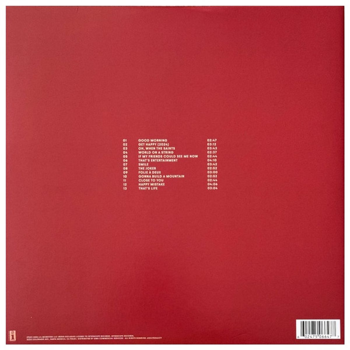 GENERICO - LADY GAGA - HARLEQUIN (ALTERNATIVE COVER + POSTER) / VINILO