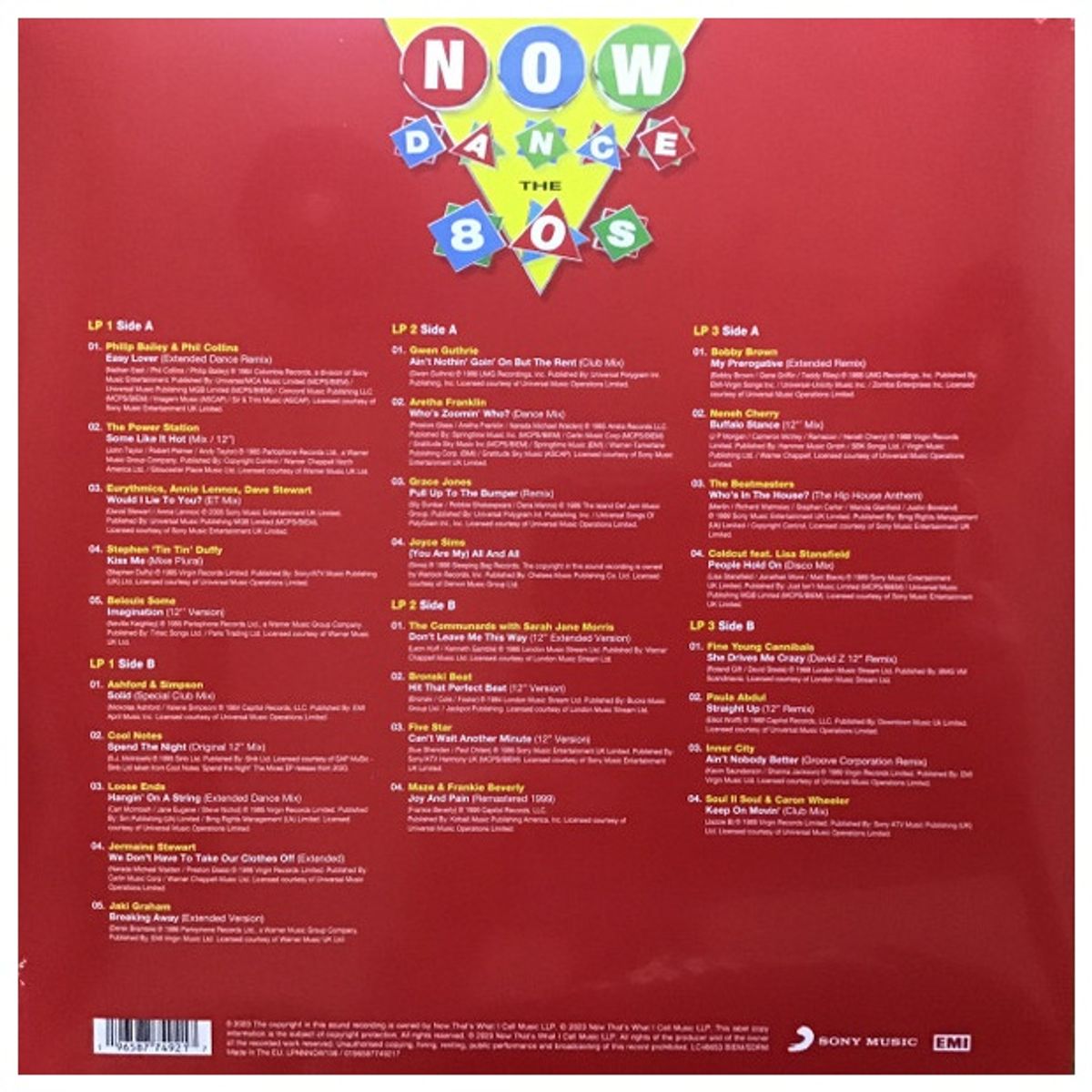 GENERICO - NOW DANCE THE 80S - VARIOS (RED VINYL) (3LP) / VINILO