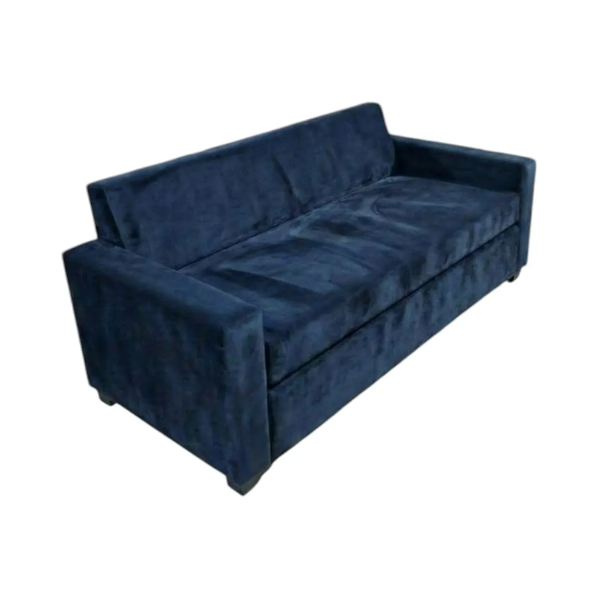 DISEÑOS VALESTRINI - SOFA CAMA MILANO TRES POSICIONES FELPA AZUL MARINO