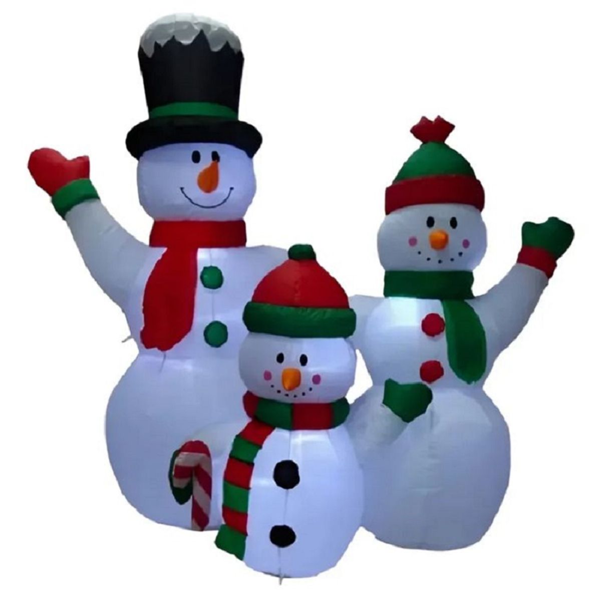 GENERICO - Muñeco de Nieve Inflable Decoracion de Navidad