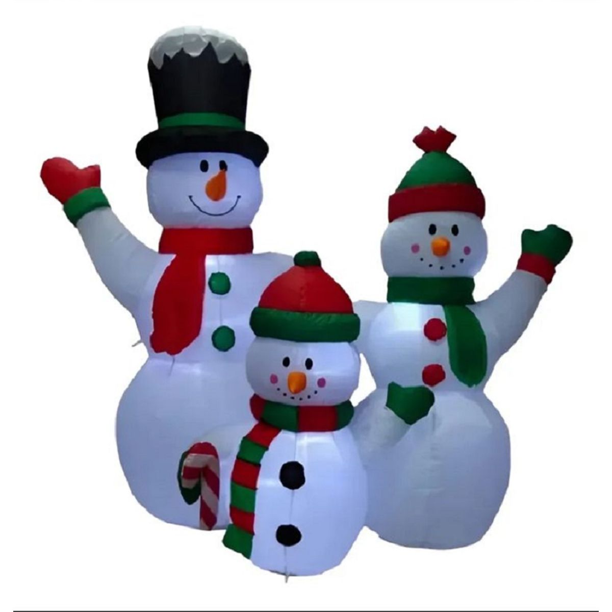 GENERICO - Muñeco de Nieve Inflable Decoracion de Navidad