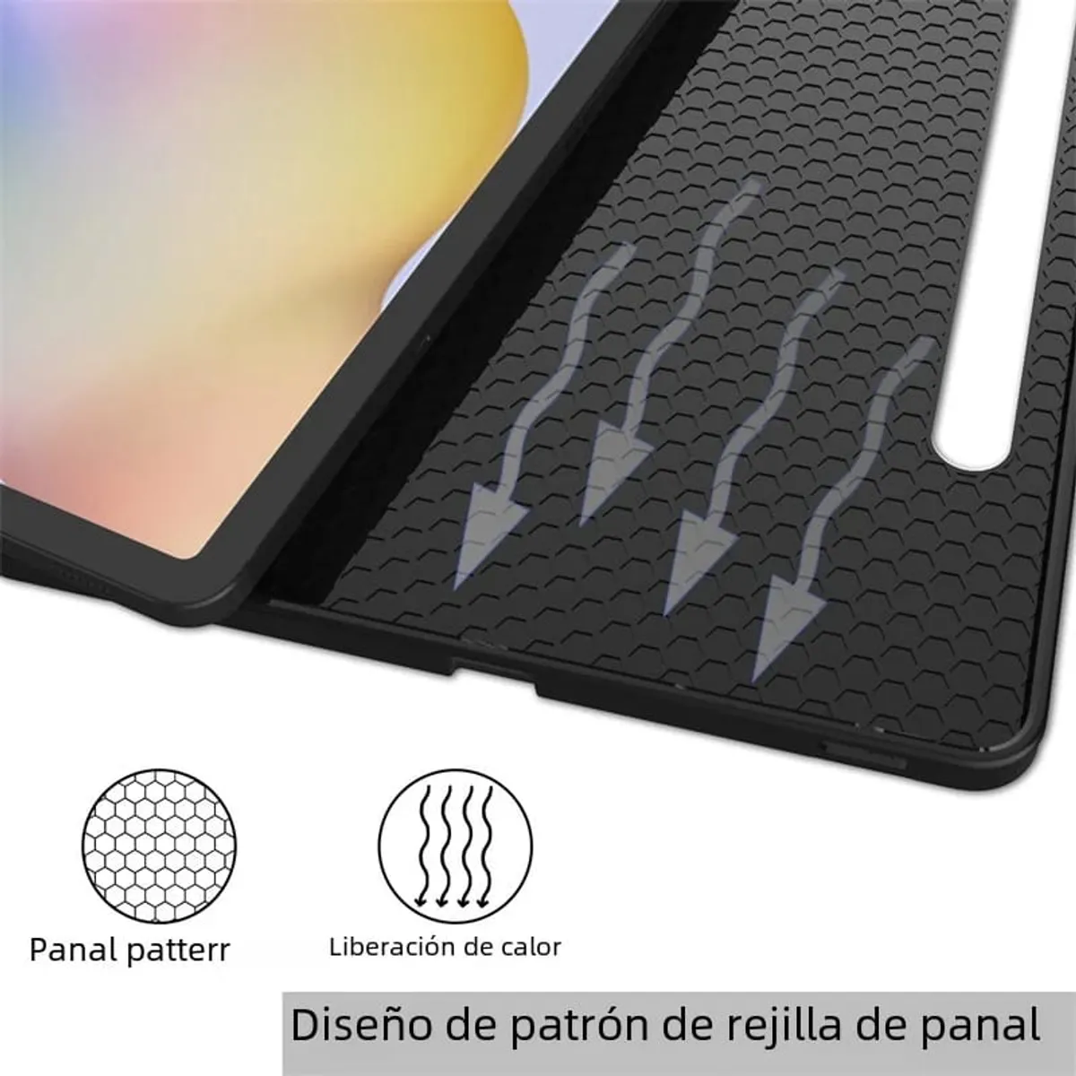 GENERICO - Funda Con Teclado Para Samsung Galaxy Tab S10 Fe Plus 13.1 Negro