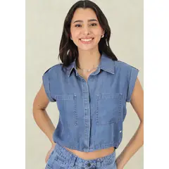 TENTATION - Blusa SM AP Espalda Tencel