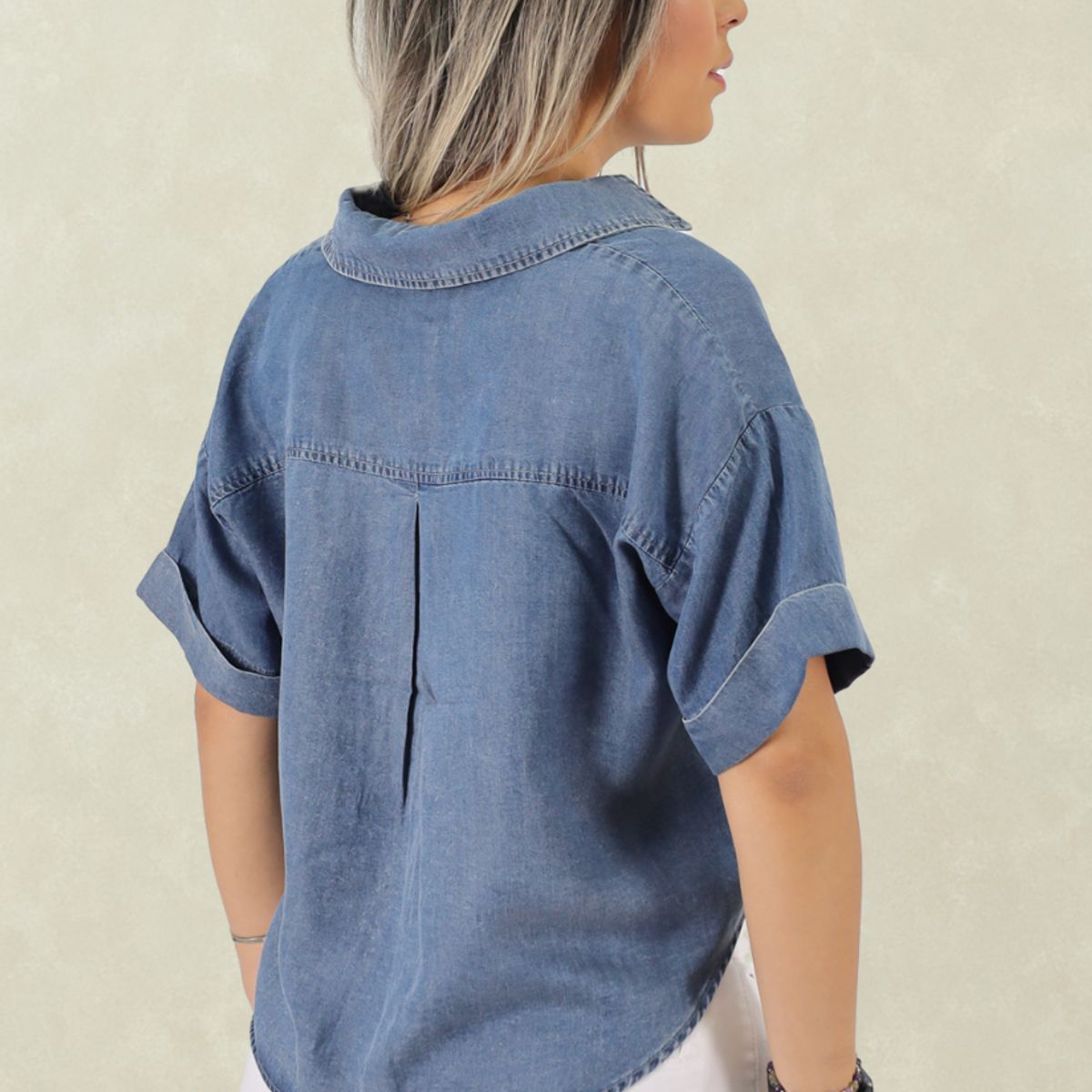 TENTATION - Blusa MC Oversized Tencel Tentation