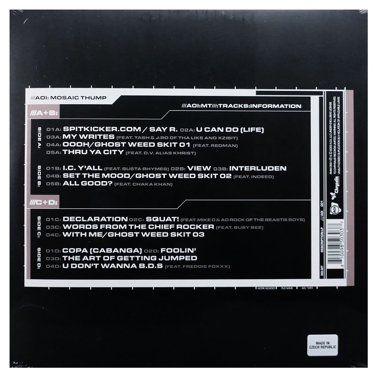 GENERICO - De La Soul - Art Official Intelligence Mosaic Thump - Vinilo Doble