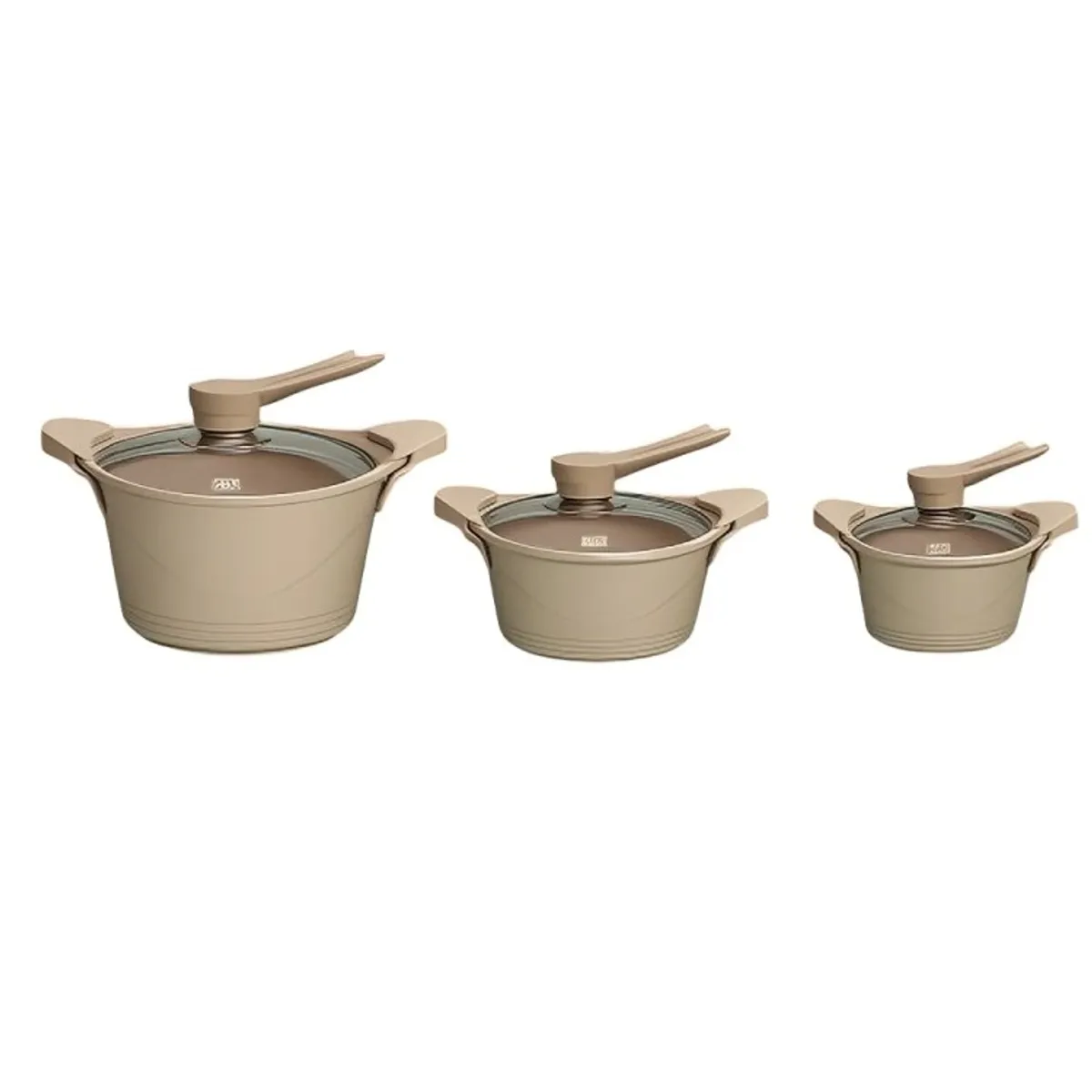 BOHLIER - Batería Cocina 6 Piezas Aluminio Fundido Beige BOHLIER 20