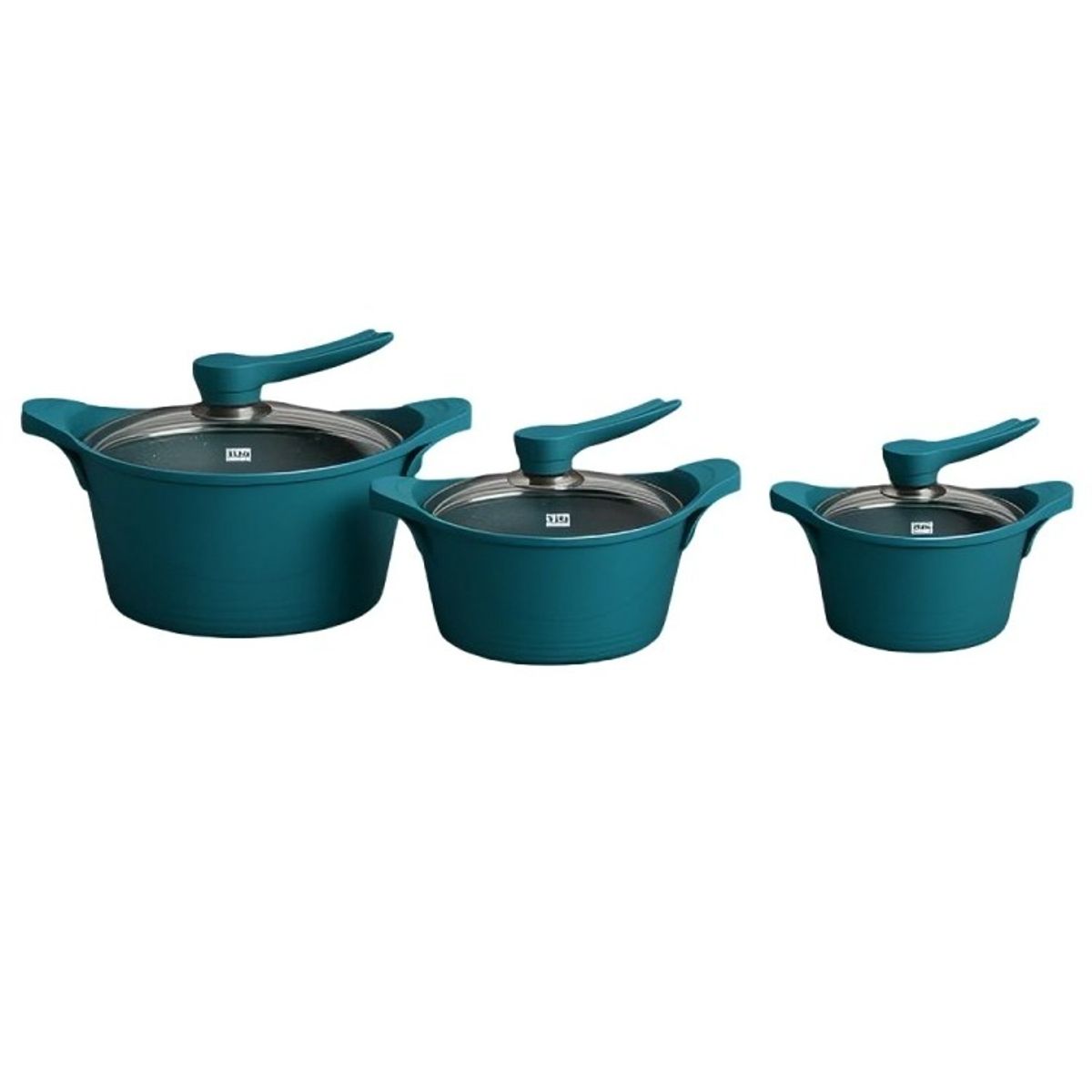 BOHLIER - Batería Cocina 6 Piezas Aluminio Fundido Celeste BOHLIER 21