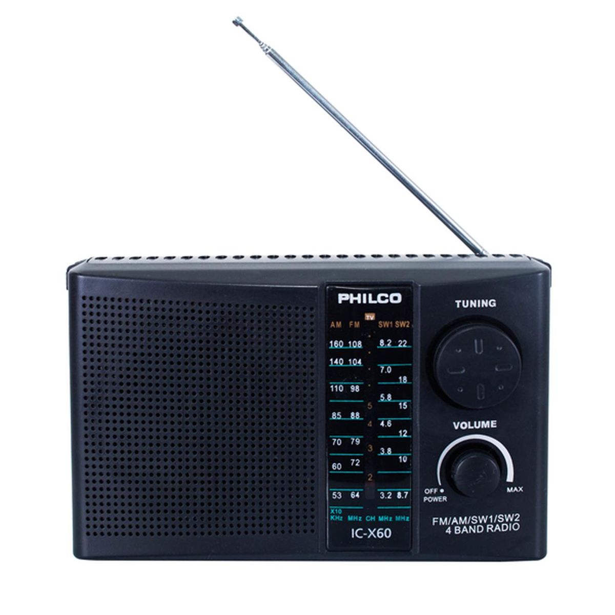 PHILCO - Radio Am Fm Sw1 Philco 4 Bandas Icx60