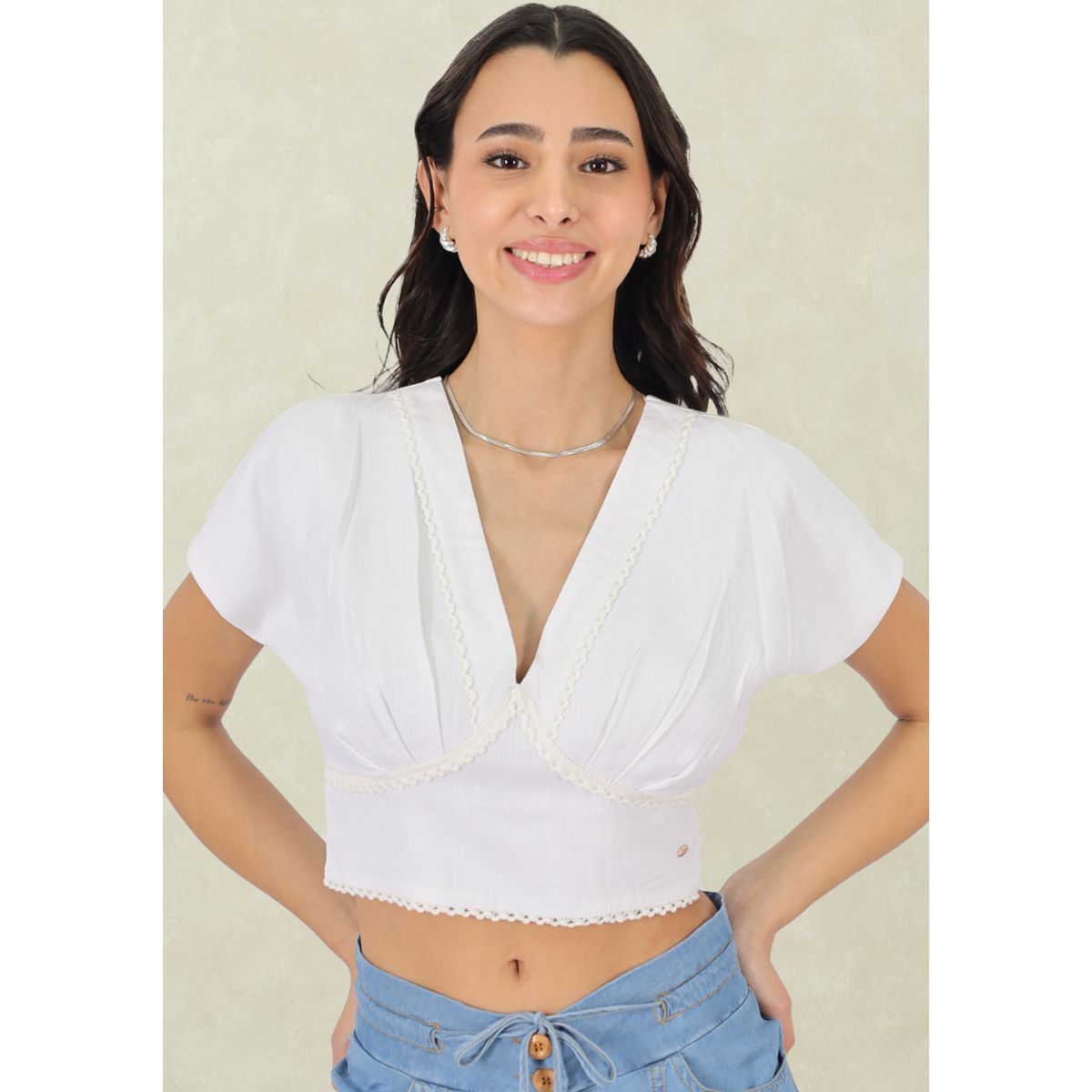 TENTATION - Peto Lino Broderie Blanco Tentation