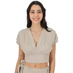 TENTATION - Peto Lino Broderie Beige