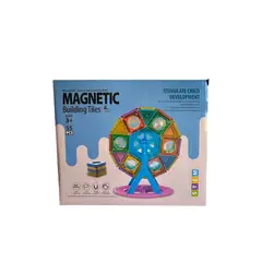 GENERICO - Bloques Magnéticos Para Construir 55 Piezas Ruleta