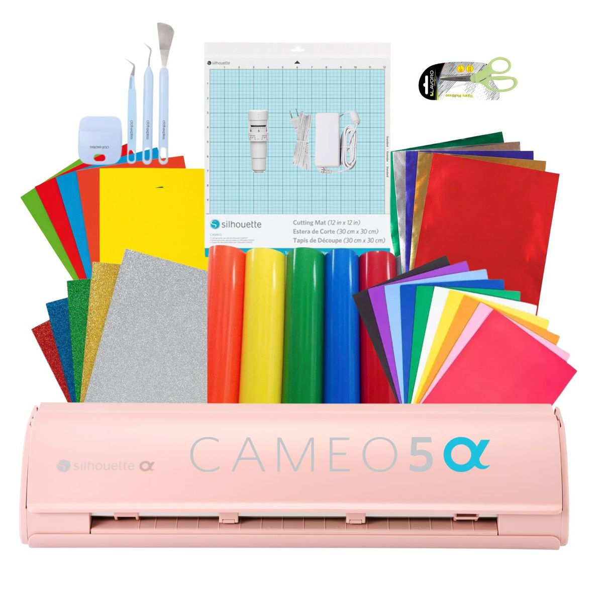 SILHOUETTE - NUEVO KIT PAPELERIA SILHOUETTE CAMEO 5 ALPHA PINK
