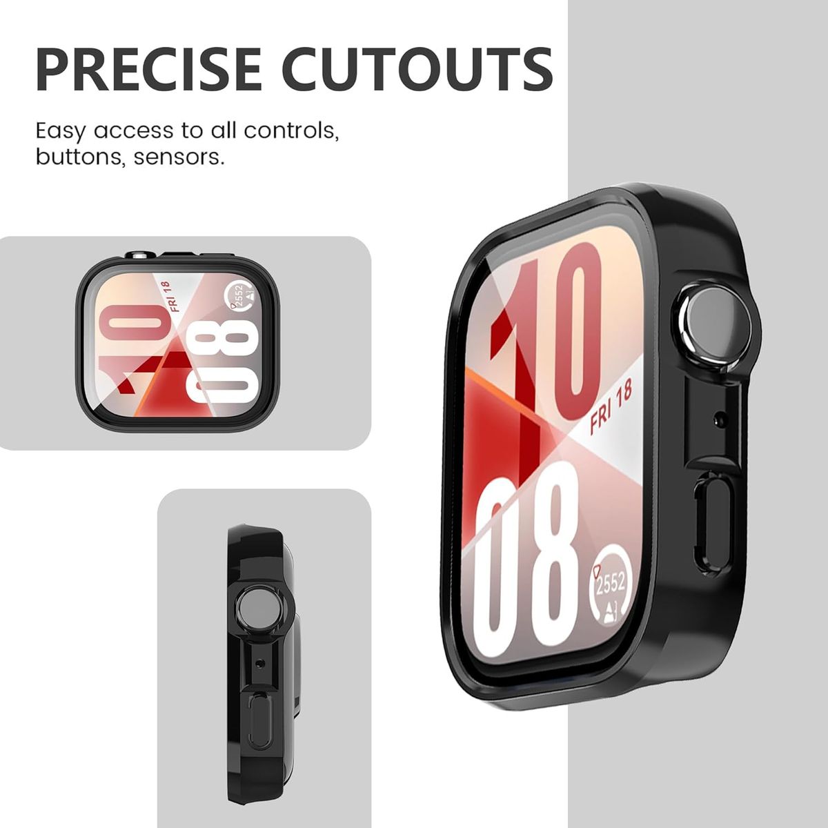 GENERICO - Carcasa De Protección Para Huawei Watch Fit 4 Pro Negro