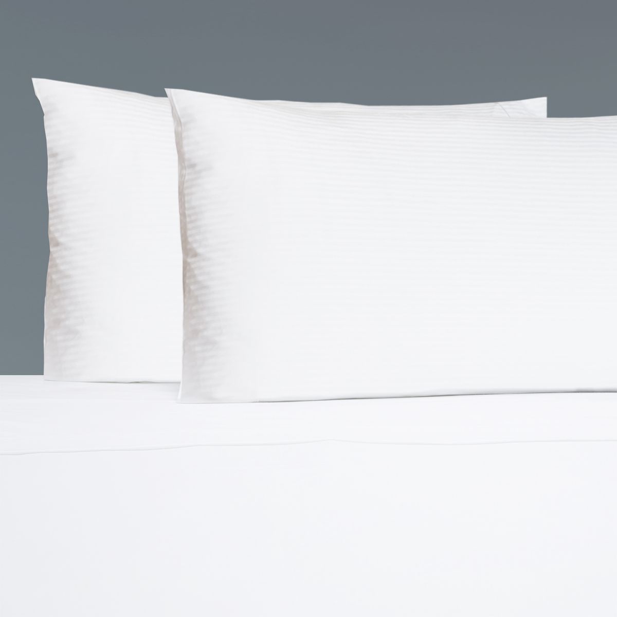 TEXTIL SUPER - SET DOS FUNDAS ALMOHADA LISTADA 70CM X 50CM
